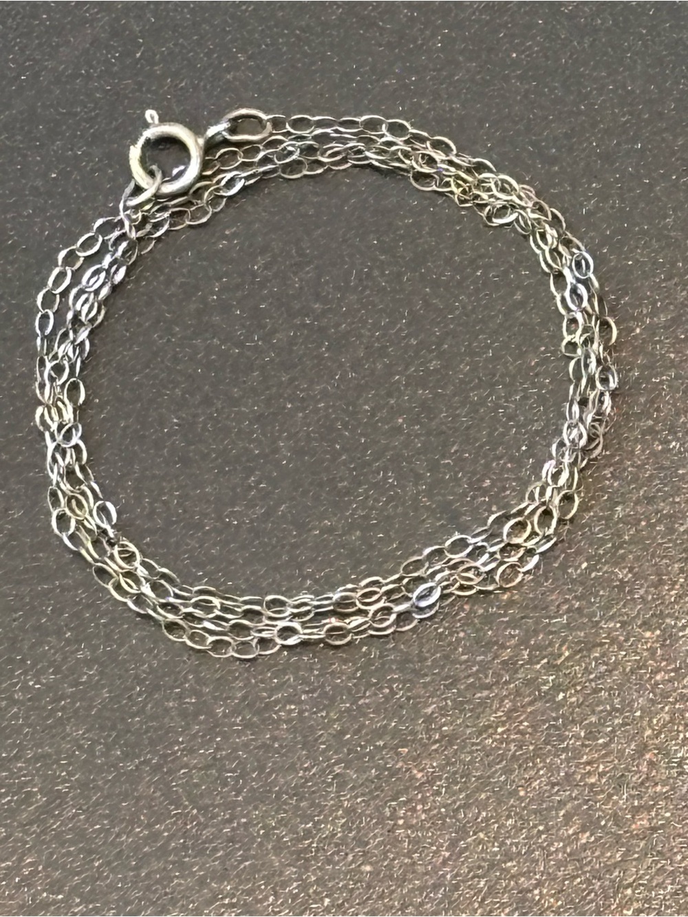.925 Sterling Silver OVAL CABLE CHAIN LINK NECKLACE 18” Women’s Fine Jewelry Vtg
